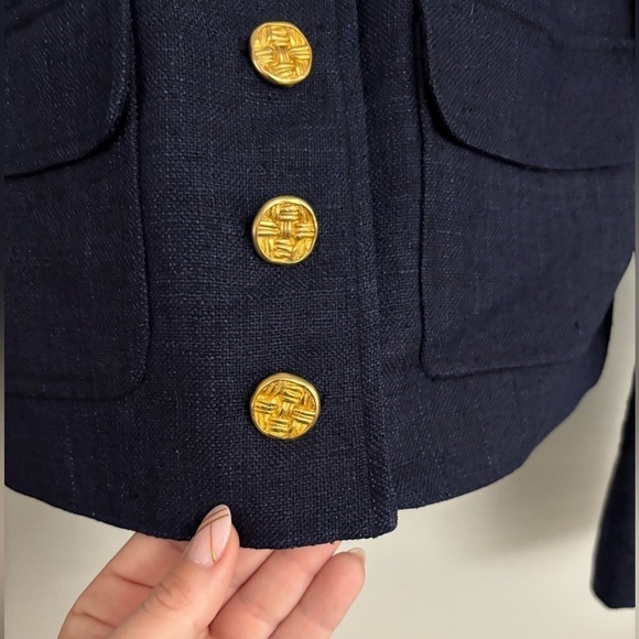 Vintage Carlisle Cropped Silk Jacket Size 10 - Picture 6 of 7